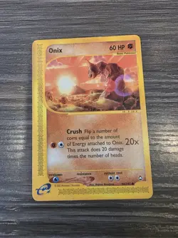 Onix 98/147 2002 Aquapolis Pokemon Card TCG Vintage WOTC Nintendo Common LP/NM - Image 1