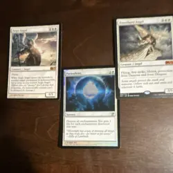 Magic: The Gathering M11 Aegis Angel & Baneslayer Angel Card Lot of 3 - Image 1