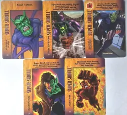 Overpower 5 Card Lot Marvel Super Skrull Flexible Form Fists Of Stone Immitation - Image 1