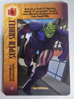 Overpower 5 Card Lot Marvel Super Skrull Flexible Form Fists Of Stone Immitation - Image 4