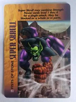 Overpower 5 Card Lot Marvel Super Skrull Flexible Form Fists Of Stone Immitation - Image 5