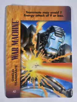 1995 Marvel Overpower CCG Special Character Cards War Machine - We Combine Ship - Image 1