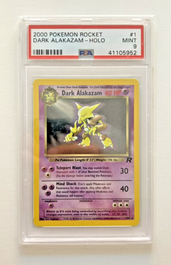 Pokemon Card Dark Alakazam Holo Unlimited 1/82 Team Rocket ENG Mint PSA 9 - Image 1