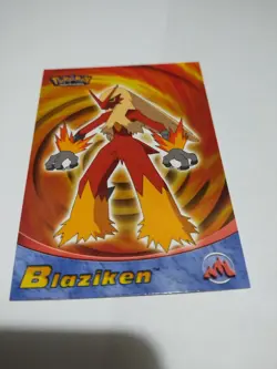 MINT 2003 Topps Pokemon Advanced 19 Blaziken Glossy Rare Vintage Card Pokemon - Image 1