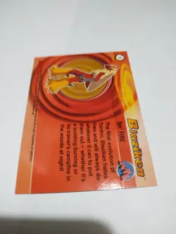 MINT 2003 Topps Pokemon Advanced 19 Blaziken Glossy Rare Vintage Card Pokemon - Image 4