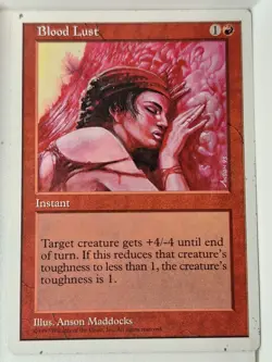 Blood Lust - 5th Edition Core Set - Magic the Gathering MTG Nice! - Image 1