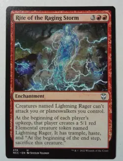 Rite of the Raging Storm *Uncommon* Magic MtG x1 NCC Commander New Capenna - Image 1