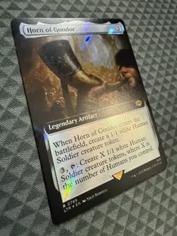 MTG Horn of Gondor #0788 Surge Foil Ext. Art R UB: The Lord of the Rings (LTR) - Image 3