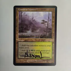 MTG Llanowar Wastes Apocalypse - Signed by Artist Rob Alexander - Image 1