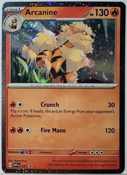 Fart Swirl 🌀 Arcanine 011 Cosmos Holo Bleed Error Rare Pokemon TCG ✨ Promo - Image 4