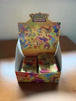 Pokemon TCG 151 Empty Mini Tins Display NO PACKS, 3 Tins Included (Read Desc) - Image 1