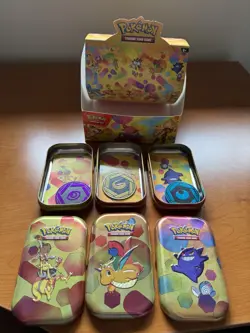 Pokemon TCG 151 Empty Mini Tins Display NO PACKS, 3 Tins Included (Read Desc) - Image 2