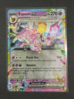 Espeon EX 34/131 Pokemon Prismatic Evolutions Holo Double Rare NM - Image 1