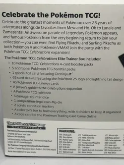 Pokemon TCG: 25th Anniversary Celebrations Elite Trainer Box 2021 Nintendo 820650809439 - Image 3