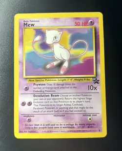 Pokemon TCG Mew Wizards Black Star Promos 8 Regular Promo 1st Edition Promo - Image 1