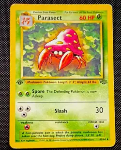 Pokemon TCG Parasect 41/64 Jungle 1st Edition Uncommon Regular English 60 HP - Image 1