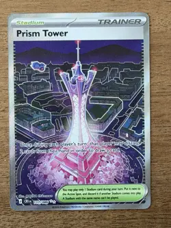 Pokemon TCG- Prism Tower - 111/086 - ME04: Chaos Rising (CRI) Ultra Rare NM - Image 1
