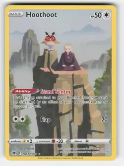 Pokemon Hoothoot TG12/TG30 SWSH10: Astral Radiance Trainer Gallery Ultra Rare NM - Image 1