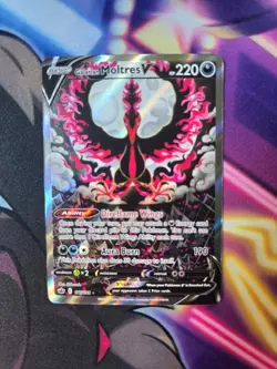 Pokemon Galarian Moltres V (Alternate Full Art) 177/198 Swsh06: Chilling Reign - Image 1