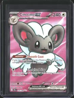 Cinccino ex 105/086 Ultra Rare ME04: Chaos Rising Pokemon NM/M - Image 1