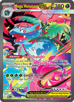 Mega Venusaur Ex #177 Pokemon Mega Evolution - Image 1