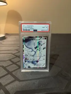 Pokemon 2011 PSA 8 Reshiram Black & White Full Art 113/114 - Image 1