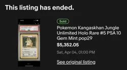 CGC 10 GEM MINT Kangaskhan 5/64 Jungle Holo Rare 1999 WOTC Pokemon PSA - Image 2