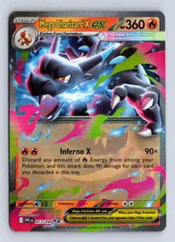 Mega Charizard X ex 013/094 Double Rare Phantasmal Flames Pokemon NM/M - Image 1