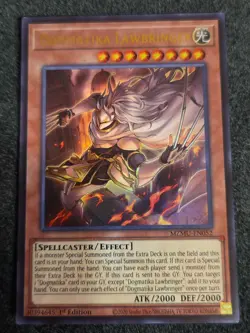 Yugioh Dogmatika Lawbringer MZMU-EN052 Maze Of Muertos 1st Edition Ultra Rare NM - Image 1