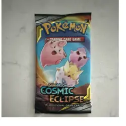 Pokemon Cosmic Eclipse Booster Pack 10 Cards Sun & Moon TCG English - Image 1