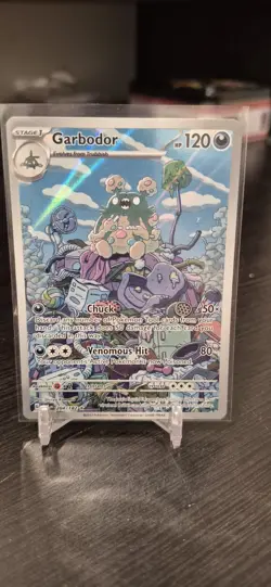 Garbodor 204/182 Illustration Rare Paradox Rift Pokemon Card - Image 1