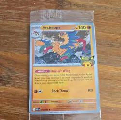 Archeops Pokemon Museum Fossil Exhibit Promo Card Tcg *sealed and in hand* - Image 1