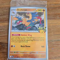 Archeops Pokemon Museum Fossil Exhibit Promo Card Tcg *sealed and in hand* - Image 4