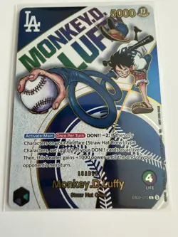 Monkey.D.Luffy (010) (Dodgers x ONE PIECE) EB02-010 One Piece Promotion Cards... - Image 1