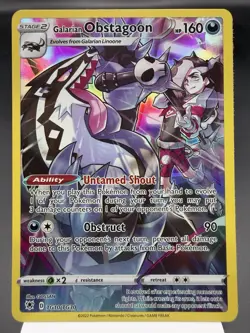 Galarian Obstagoon TG10/TG30 - Holo Rare - Astral Radiance Pokemon Card NM - Image 1