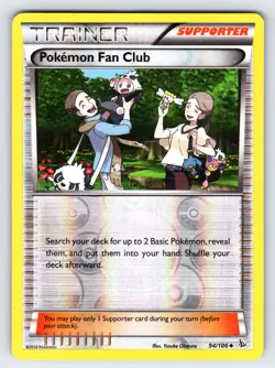 Pokemon Fan Club 94/106 2014 XY Flashfire Set Pokemon Card TCG Reverse Holo - Mp - Image 1