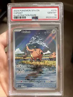 2024 Pokemon Sfa EN-Shrouded Fable Cufant #076 Illustration Rare PSA 10 - Image 1