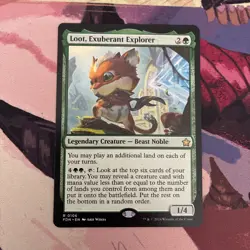 Loot, Exuberant Explorer - Foundations - Magic the Gathering MTG - Image 1