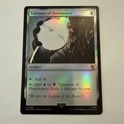 Talisman of Dominance FOIL 250 Doctor Who MTG Uncommon Unplayed Mint M/NM - Image 1