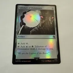 Talisman of Dominance FOIL 250 Doctor Who MTG Uncommon Unplayed Mint M/NM - Image 2