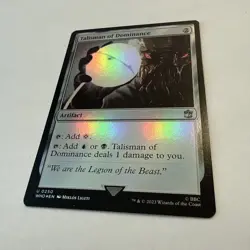 Talisman of Dominance FOIL 250 Doctor Who MTG Uncommon Unplayed Mint M/NM - Image 3