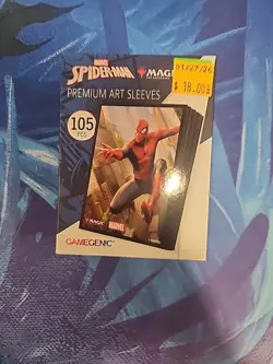 Gamegenic Magic The Gathering Spider-Man Premium Art Sleeves 105 Pcs Spider-Man - Image 1