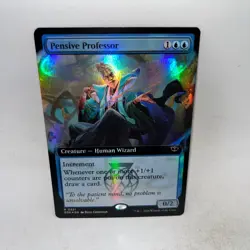 Pensive Professor (Extended Art) Secrets of Strixhaven Magic: The Gathering Foil - Image 1