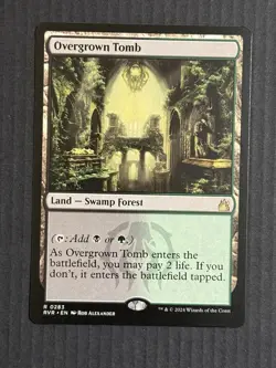 Magic The Gathering Overgrown Tomb Non-foil Ravnica Remastered - Image 1