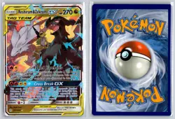 Reshiram & Zekrom GX 157/236 Holo GX Rare Cosmic Eclipse Pokemon Near Mint - Image 3