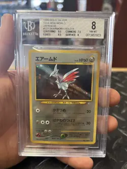 Vintage Pokemon Japanese BGS 8 Skarmory Holo Neo #227 Rare PSA CGC - Image 1