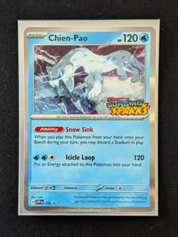 Pokemon TCG Surging Sparks Chien-Pao Prerelease Black Star Promo Card 152 - Image 1