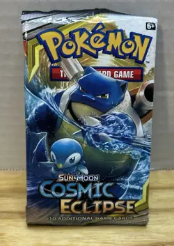 Pokemon Sun & Moon Cosmic Eclipse - Brand New Booster Pack - 10 Game Cards 820650805899 - Image 1
