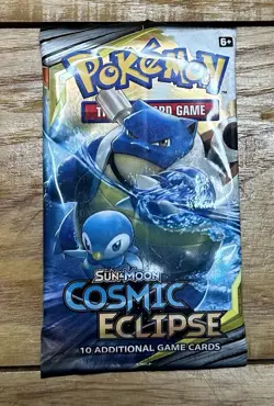 Pokemon Sun & Moon Cosmic Eclipse - Brand New Booster Pack - 10 Game Cards 820650805899 - Image 2
