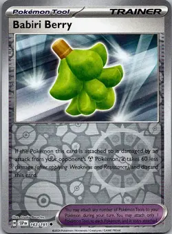 Babiri Berry - Surging Sparks (NM) Reverse Holo 163/191 Pokemon Tool - Image 1